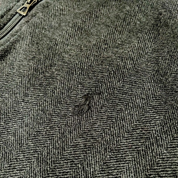 Polo Ralph Lauren Long Sleeve 1/4 Zip Herringbone Pullover Size Large Classic - Picture 6 of 10